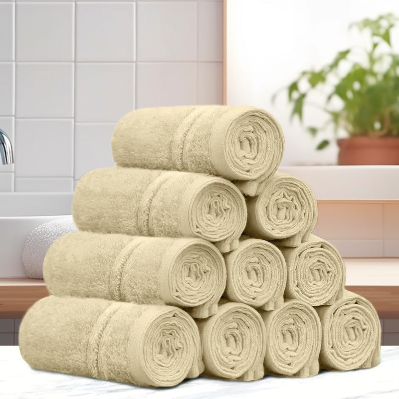 100% Combed Cotton Face Towel Set
