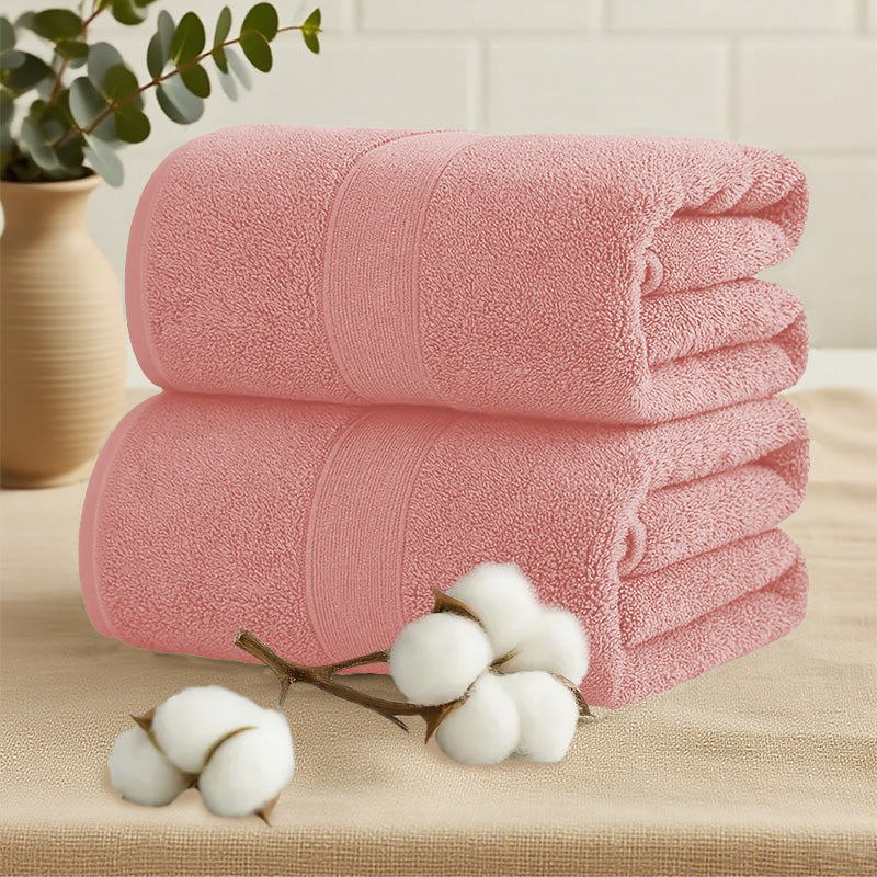 Twin Pack 100% Combed Cotton Bath Sheet - Extra Large