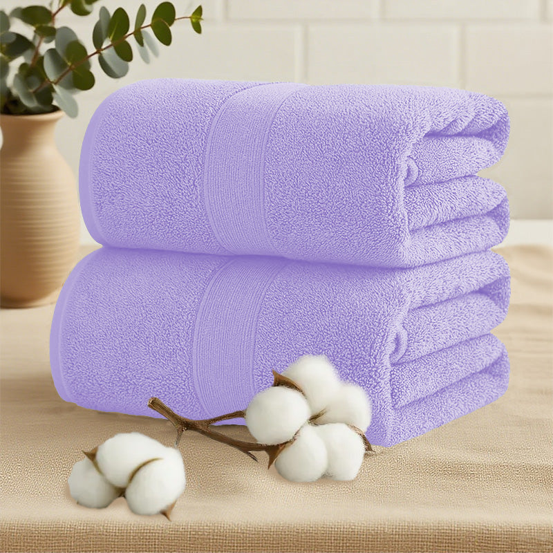 Twin Pack 100% Combed Cotton Bath Sheet - Extra Large