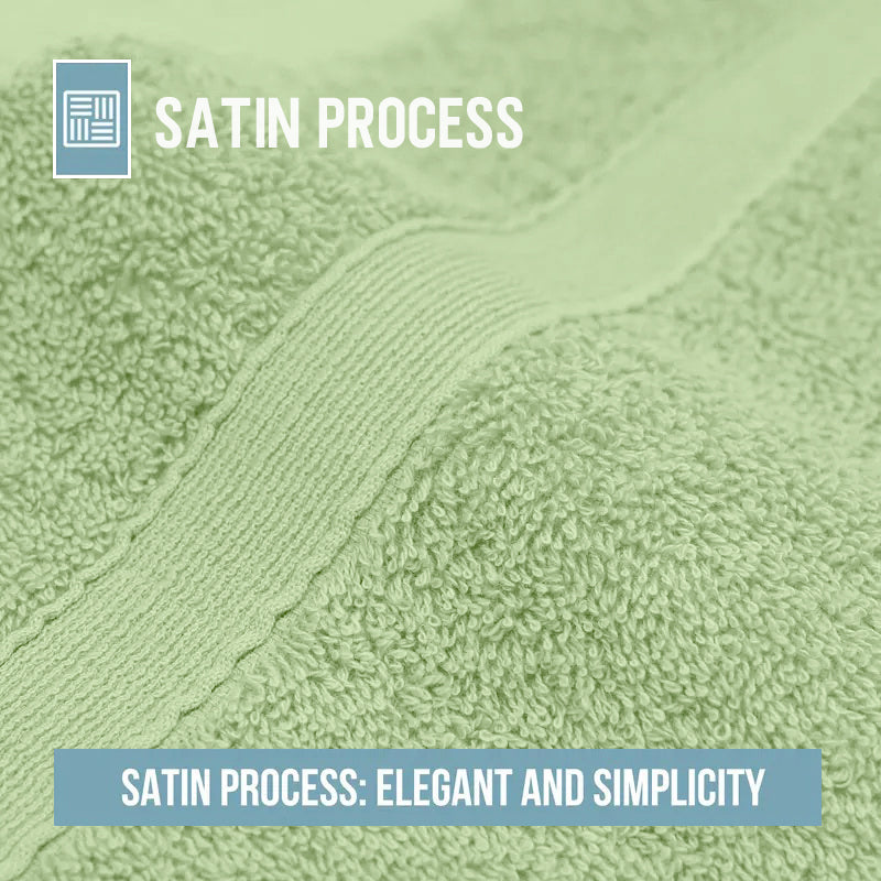 4 Piece 100% Combed Cotton Bath Towel Set