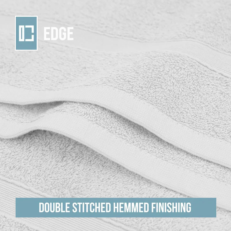 4 Piece 100% Combed Cotton Bath Towel Set
