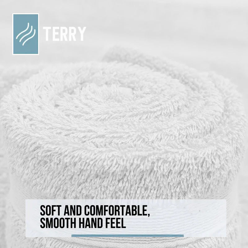 4 Piece 100% Combed Cotton Bath Towel Set