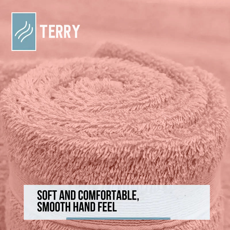4 Piece 100% Combed Cotton Bath Towel Set