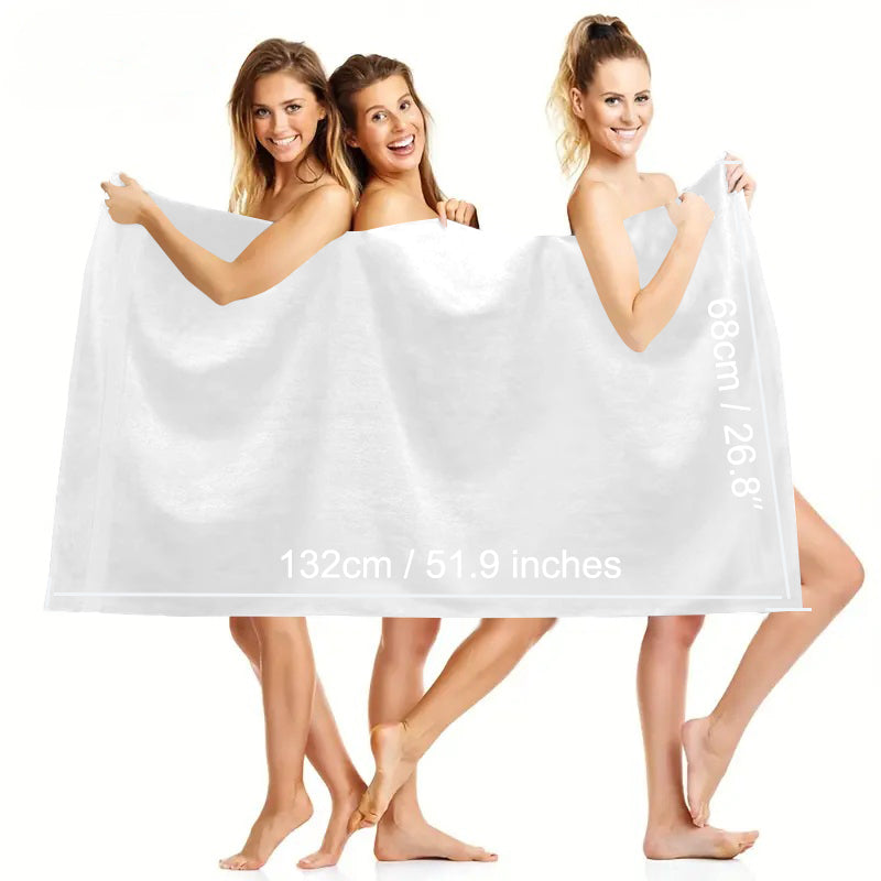 4 Piece 100% Combed Cotton Bath Towel Set