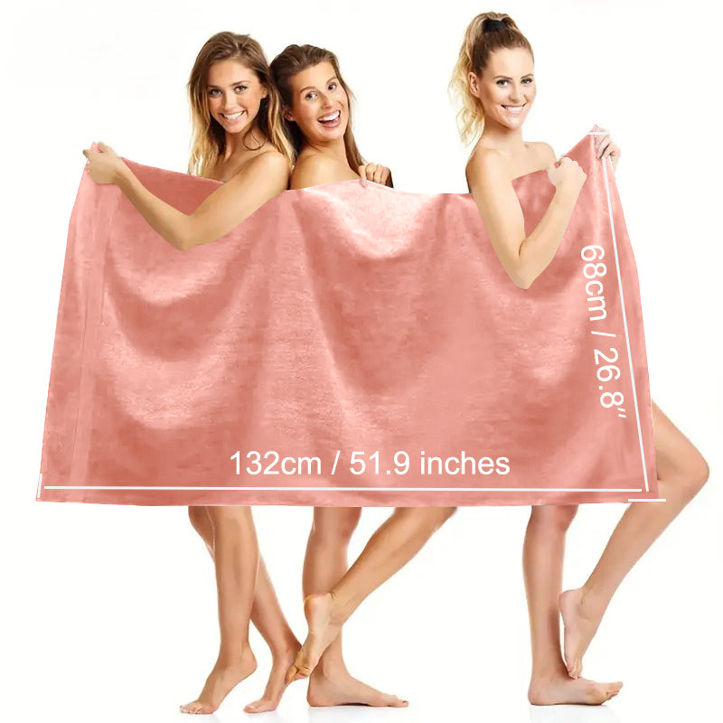 4 Piece 100% Combed Cotton Bath Towel Set