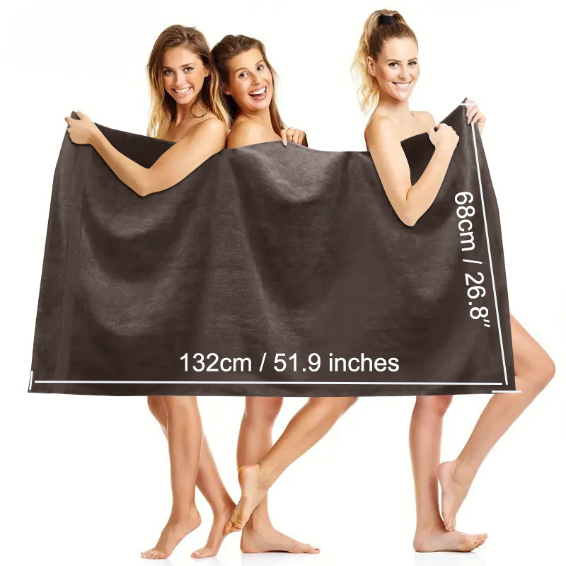 4 Piece 100% Combed Cotton Bath Towel Set