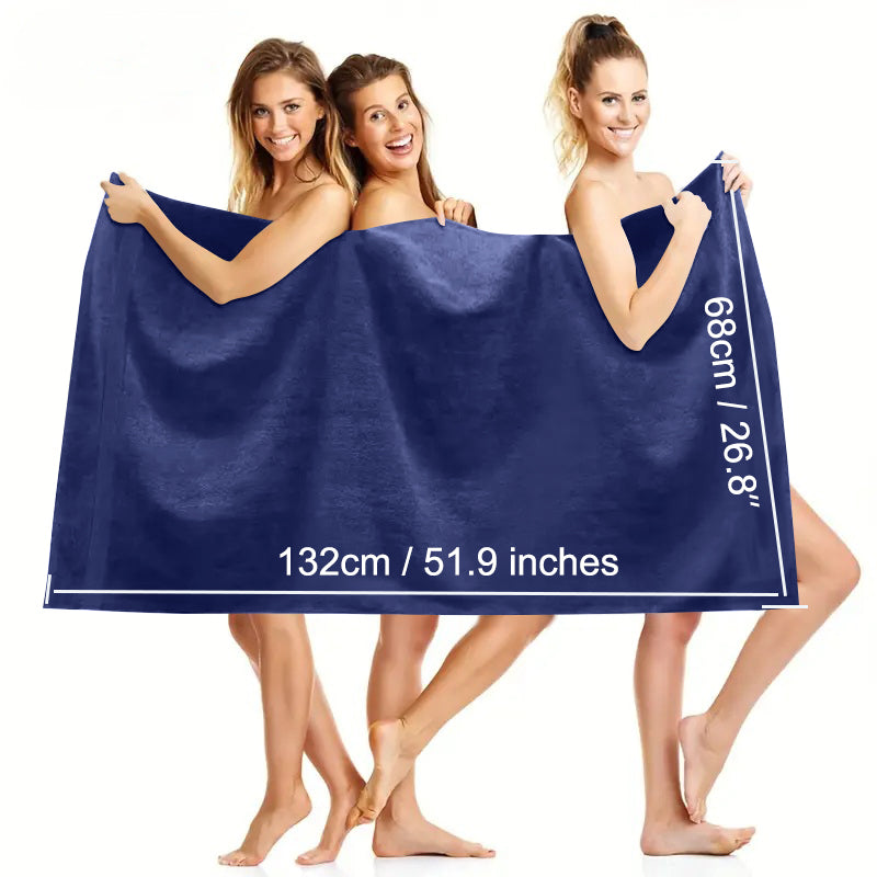 4 Piece 100% Combed Cotton Bath Towel Set