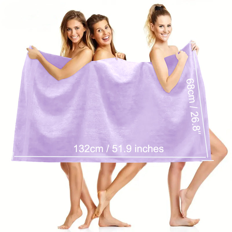 4 Piece 100% Combed Cotton Bath Towel Set