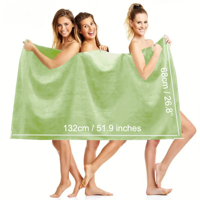 4 Piece 100% Combed Cotton Bath Towel Set
