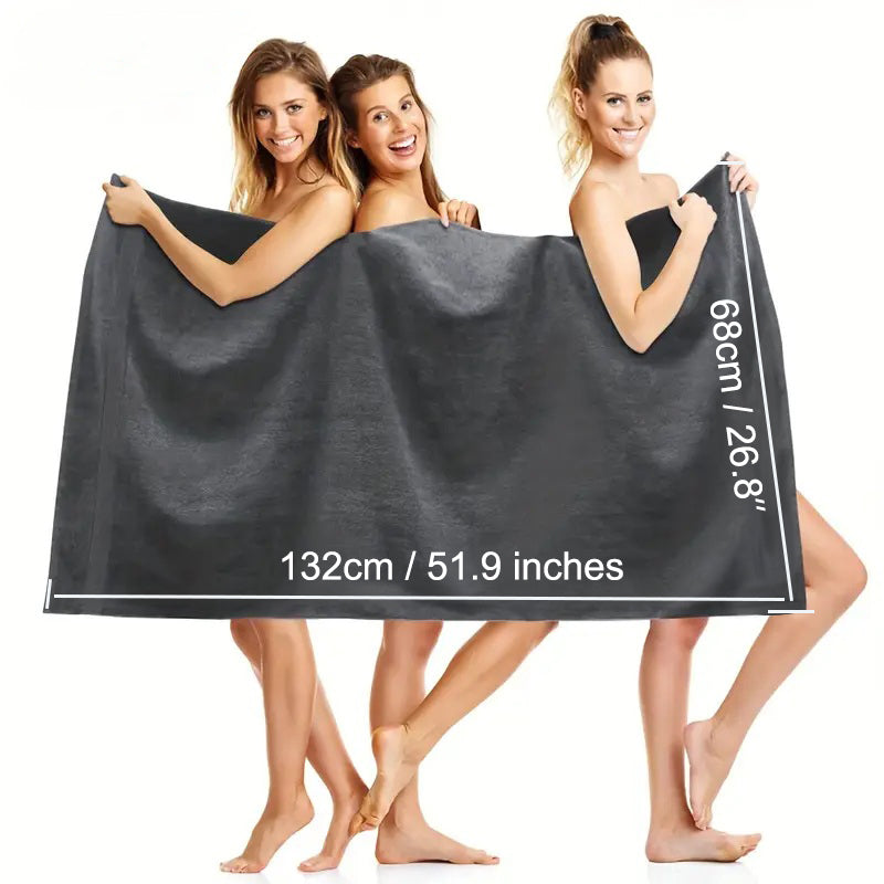 4 Piece 100% Combed Cotton Bath Towel Set