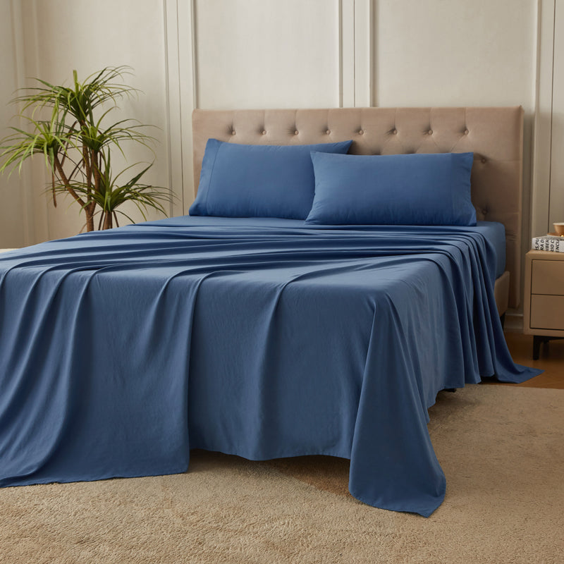 Lakora 300GSM Cotton Sheet Set - 4 Pieces Sheet Set