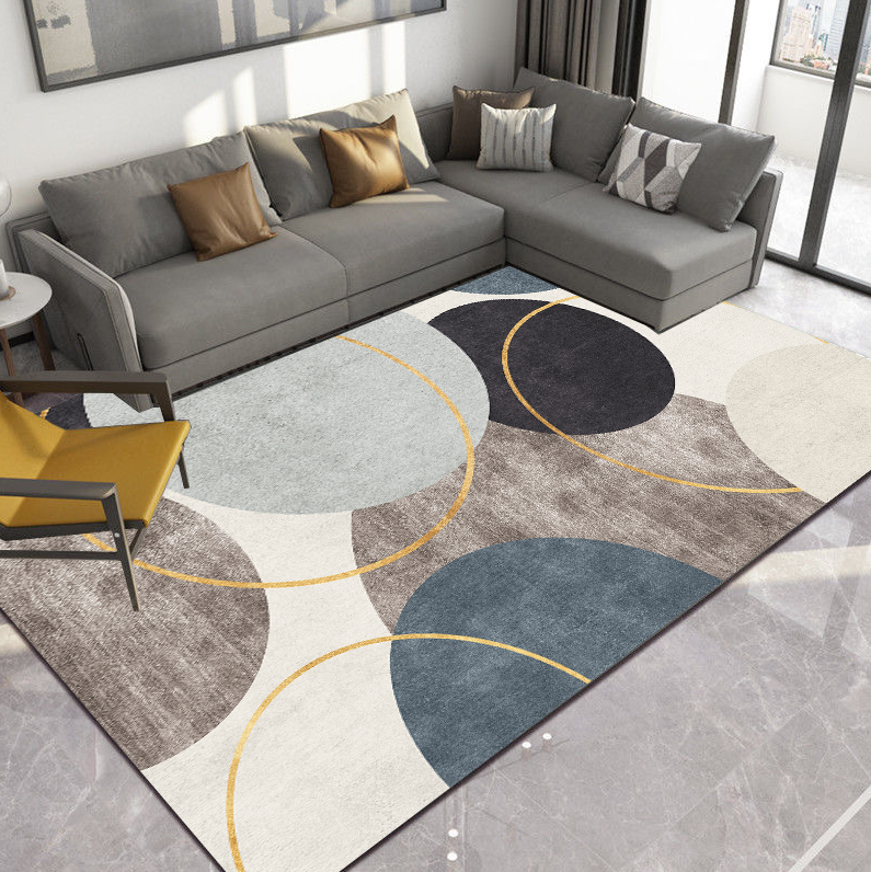 Living Room Carpet-Dot Geometric Style – Lakora Home