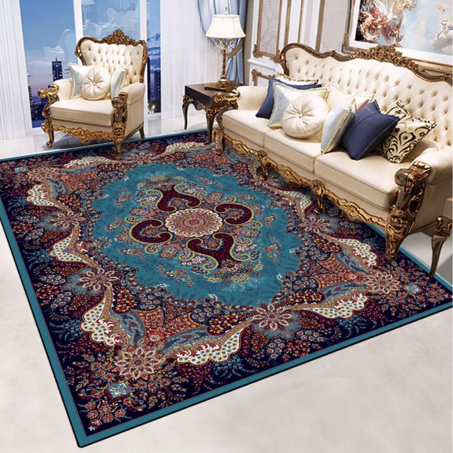 Living Room Carpet-Persian Style – Lakora Home