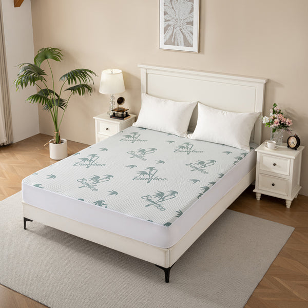 Bamboo Waterproof Waffle Mattress Protector