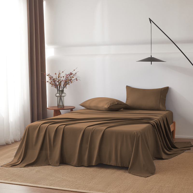 Anti-Wrinkle Soft Microfiber Sheet Set-Taupe Color