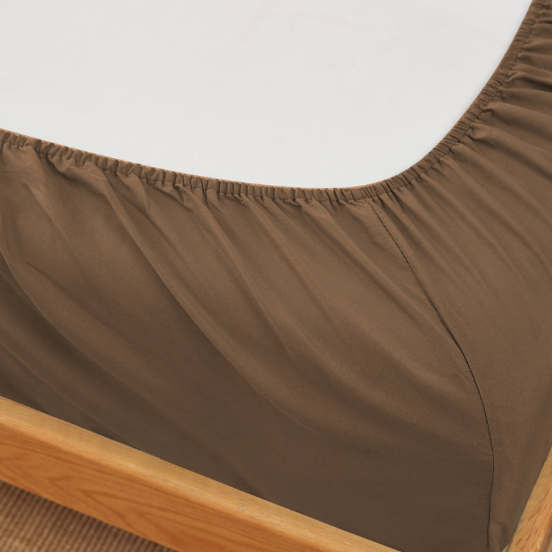 Anti-Wrinkle Soft Microfiber Sheet Set-Taupe Color