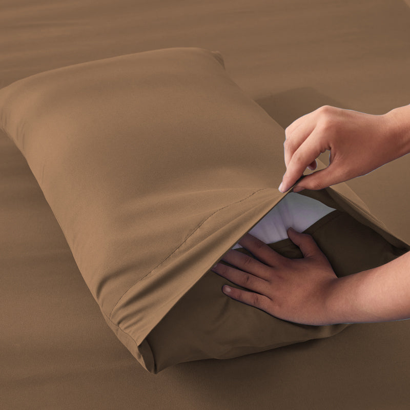 Anti-Wrinkle Soft Microfiber Sheet Set-Rust Color