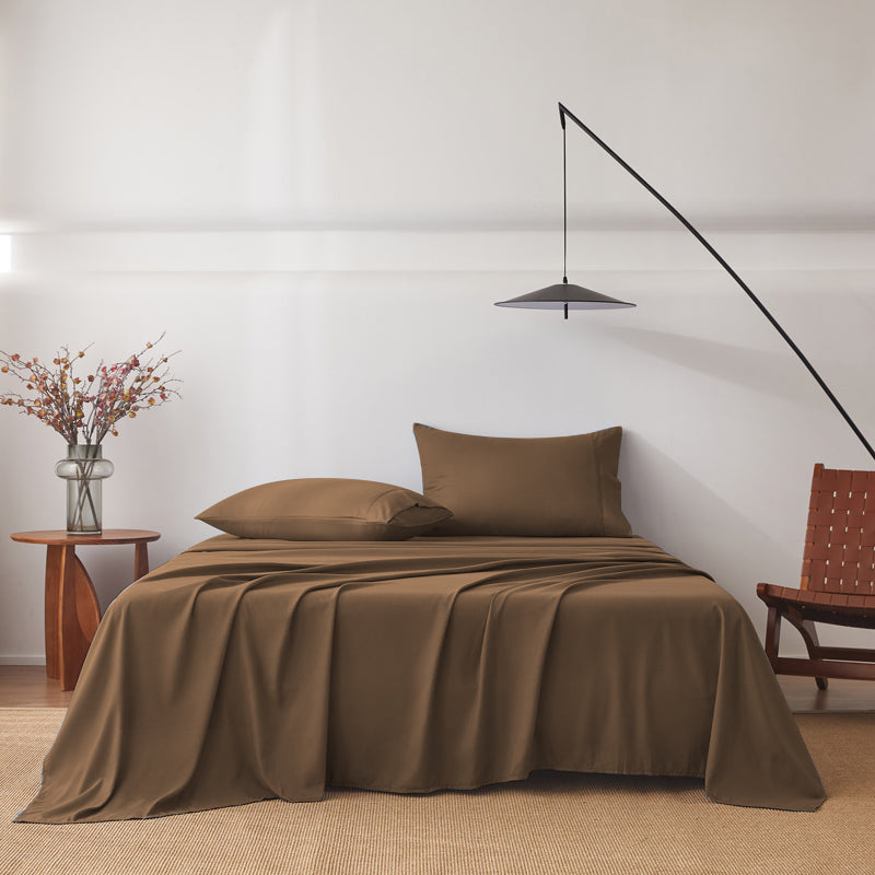 Anti-Wrinkle Soft Microfiber Sheet Set-Taupe Color