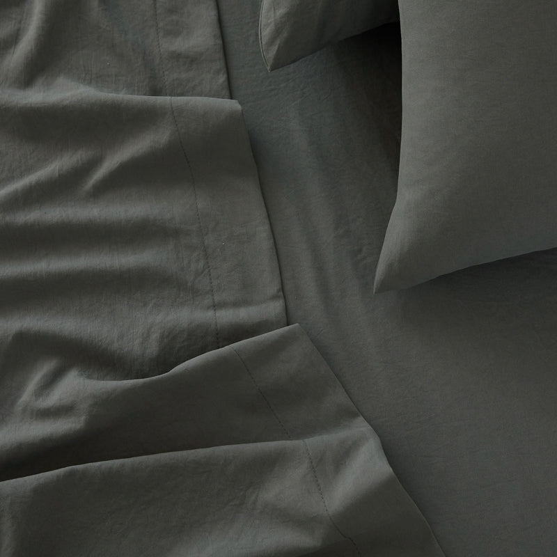 4-Piece Ultra-Soft Washed Cotton Bed Sheet Set