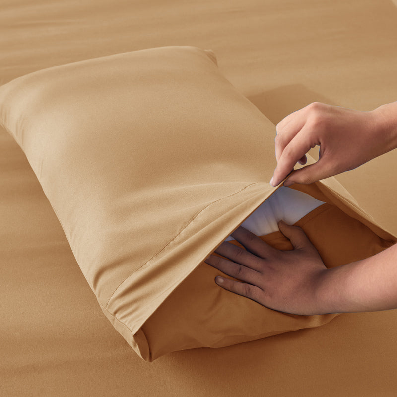 Anti-Wrinkle Soft Microfiber Sheet Set-Taupe Color