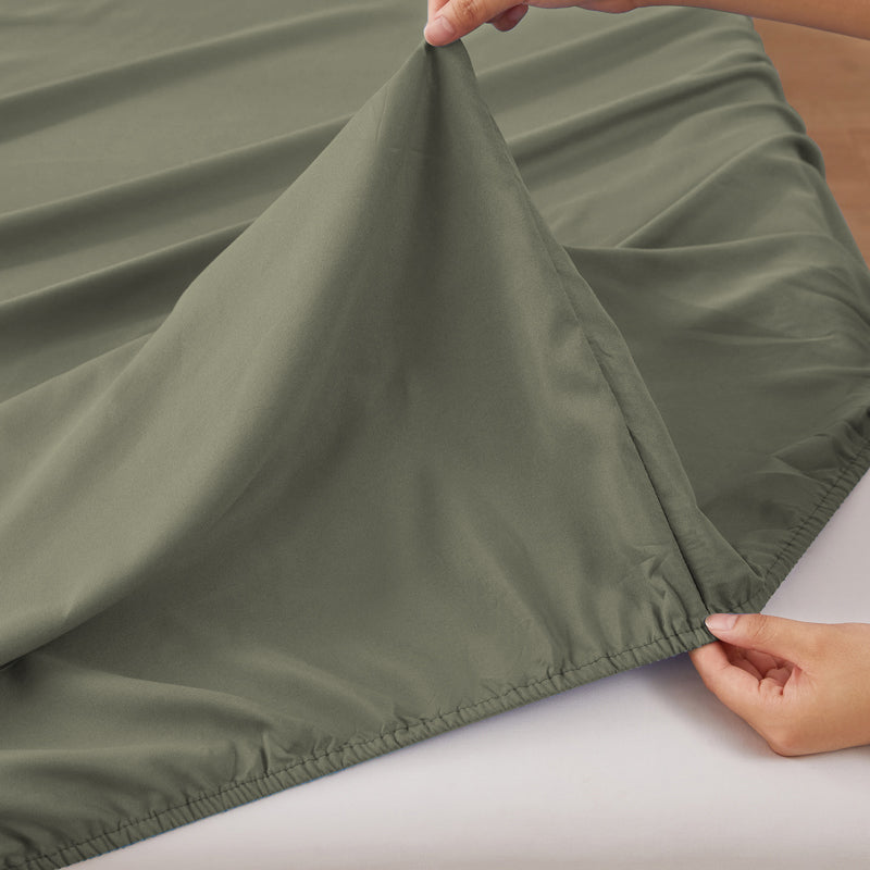 Anti-Wrinkle Soft Microfiber Sheet Set-Rust Color