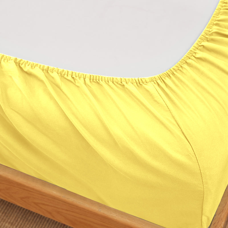 Anti-wrinkle Soft Microfiber Sheet Set-Yellow Color