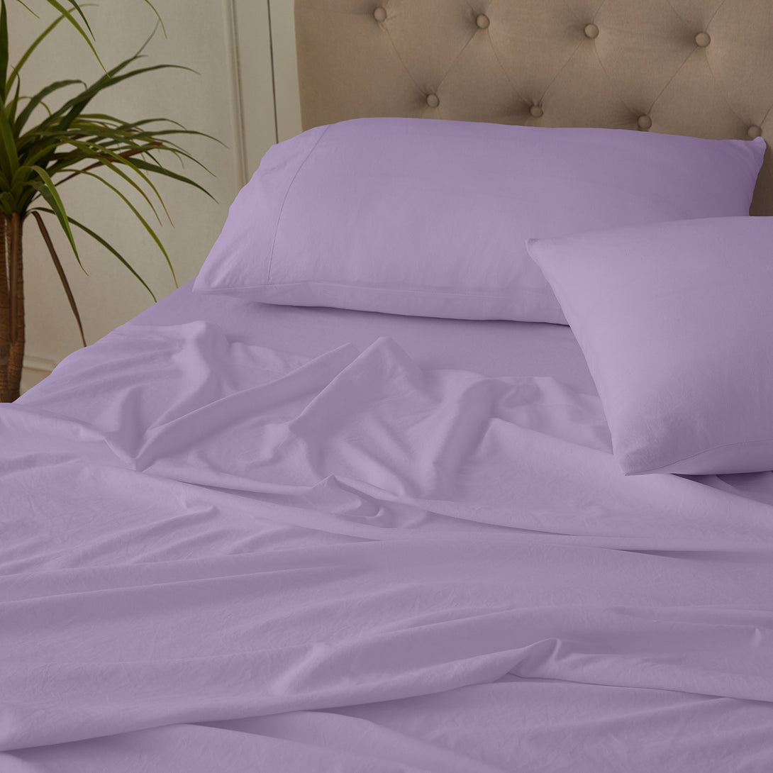 4-Piece Ultra-Soft Organic Softwash Cotton Bed Sheet Set