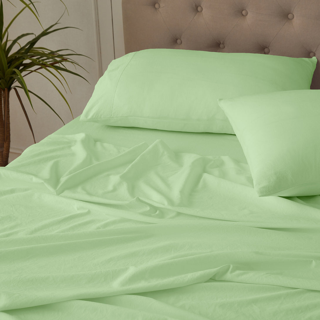 4-Piece Ultra-Soft Organic Softwash Cotton Bed Sheet Set