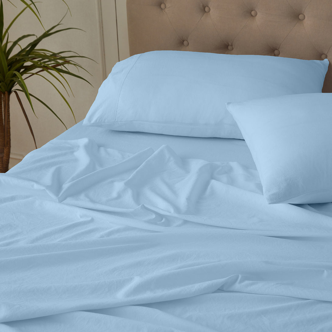 4-Piece Ultra-Soft Organic Softwash Cotton Bed Sheet Set
