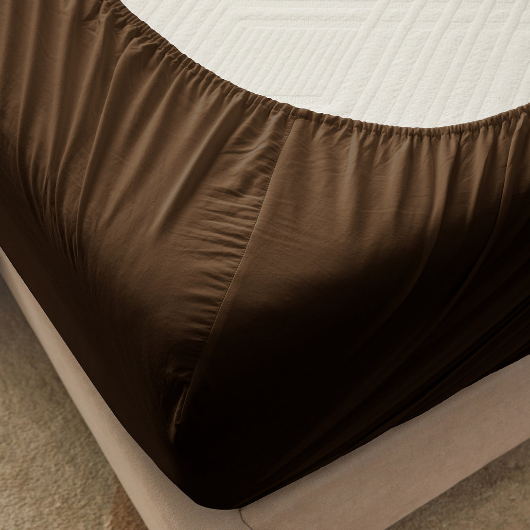 4-Piece Ultra-Soft Organic Softwash Cotton Bed Sheet Set