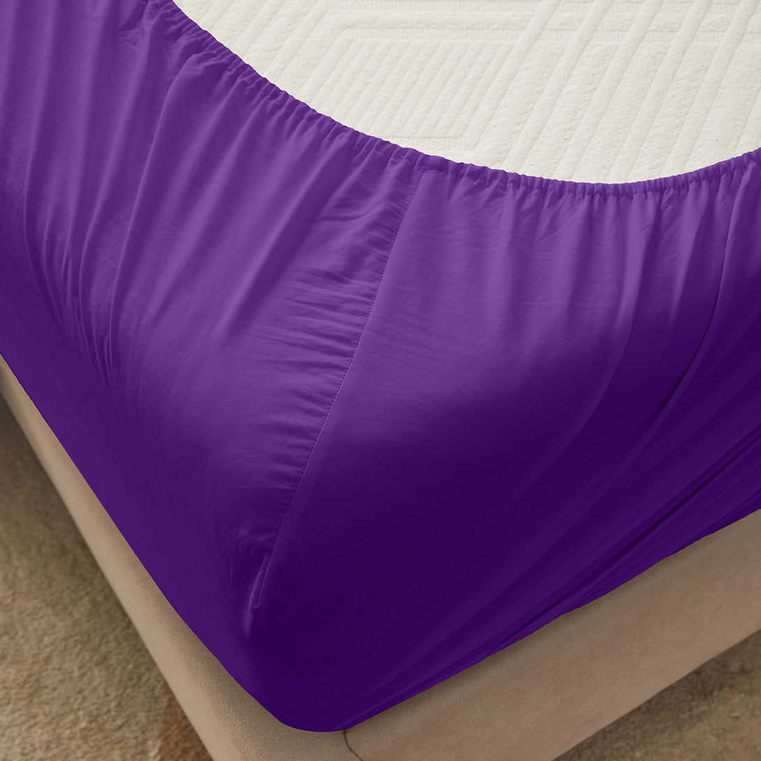 4-Piece Ultra-Soft Organic Softwash Cotton Bed Sheet Set